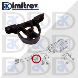 Тампон ауспух BMW E46